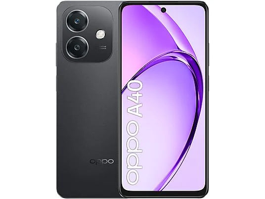 OPPO A40, Negro, Móvil Android, 128 GB, 6 GB RAM, 6,67  LCD, Panda Glass, 90 Hz, Qualcomm Snapdragon, 5100 mAh