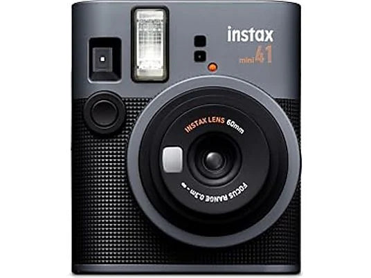 Cámara instantánea - Fujifilm Instax mini 41, película 6 mm x 54 mm, Imagen 62mm x 46mm, Negro