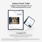 Samsung Galaxy Z Fold7 12GB256GB Azul Intenso Móvil Plegable con IA