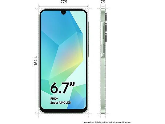 Móvil - Samsung Galaxy A16 LTE, Light Green, 128 GB, 4 GB RAM, 6.7 FHD+ Super AMOLED, Mediatek G99 Octa-core, 5000 mAh, Android