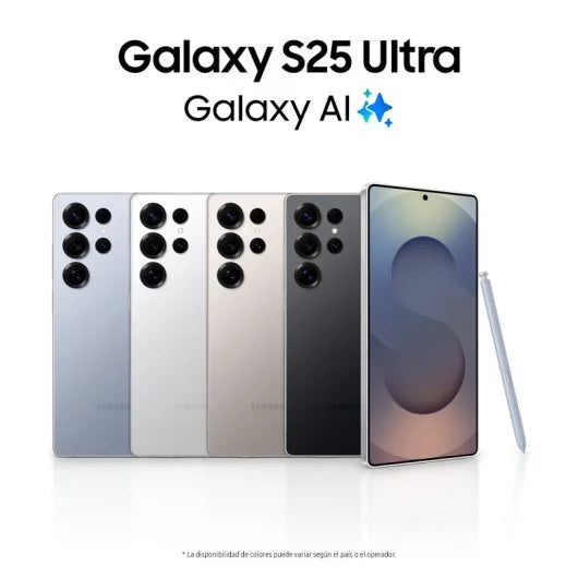 Samsung Galaxy S25 Ultra Smartphone con IA Almacenamiento 256GB Batería 5.000mAh Titanio Gris