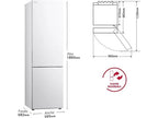 Frigorífico combi - LG GBV21NCDSW, No Frost, 186 cm, 344 l, DoorCooling, FRESHConverter, Blanco