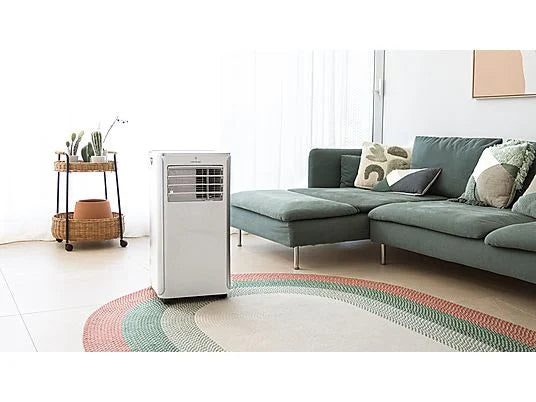 Aire acondicionado portátil - Cecotec ForceClima 9100 Soundless, 1010 W, 2268 fgh, 4 modos, 2 velocidades, Silencioso, Mando a distancia, Blanco