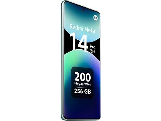 Móvil - Xiaomi Redmi Note 14 Pro 5G, Verde coral, 256 GB, 8 GB RAM, 6.67 AMOLED 1.5K, MediaTek Dimensity 7300-Ultra, 5110 mAh