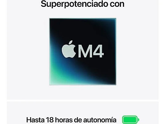 Apple MacBook Air (2025) 13.6 Retina, Chip M4 Apple, CPU de 10 núcleos, GPU de 10 núcleos, 16 GB RAM, 512GB de SSD, Blanco Estrella