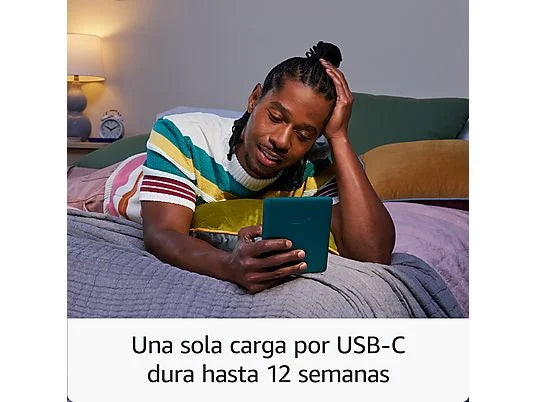 eBook - Amazon Kindle Paperwhite, 7, 16 GB, 300 ppi, Con publicidad, Sin reflejos, Autonomía de semanas, Negro