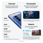 Samsung Galaxy S25 Plus Teléfono inteligente con IA 256GB Batería 4.900mAh Azul Versión Importada EU