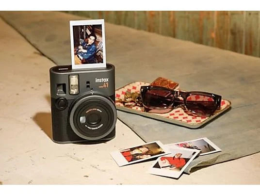 Cámara instantánea - Fujifilm Instax mini 41, película 6 mm x 54 mm, Imagen 62mm x 46mm, Negro