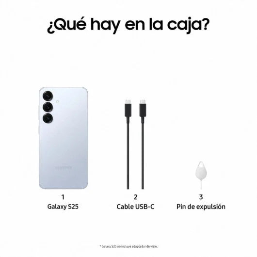Samsung Galaxy S25 Plus Teléfono inteligente con IA 256GB Batería 4.900mAh Azul Versión Importada EU