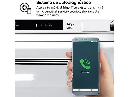 Frigorífico combi - LG GBV21NCDSW, No Frost, 186 cm, 344 l, DoorCooling, FRESHConverter, Blanco