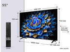 TV QLED 55 - TCL 55T69C, UHD 4K, Procesador AiPQ, Smart TV, DVB-T2, Negro
