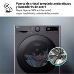 LG F4DR6009AGM Lavasecadora de Carga Frontal 9Kg6Kg D Negra