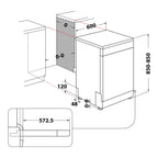 Lavavajillas Whirlpool wfc3c34x (14 cubiertos - 60 cm - Inox)