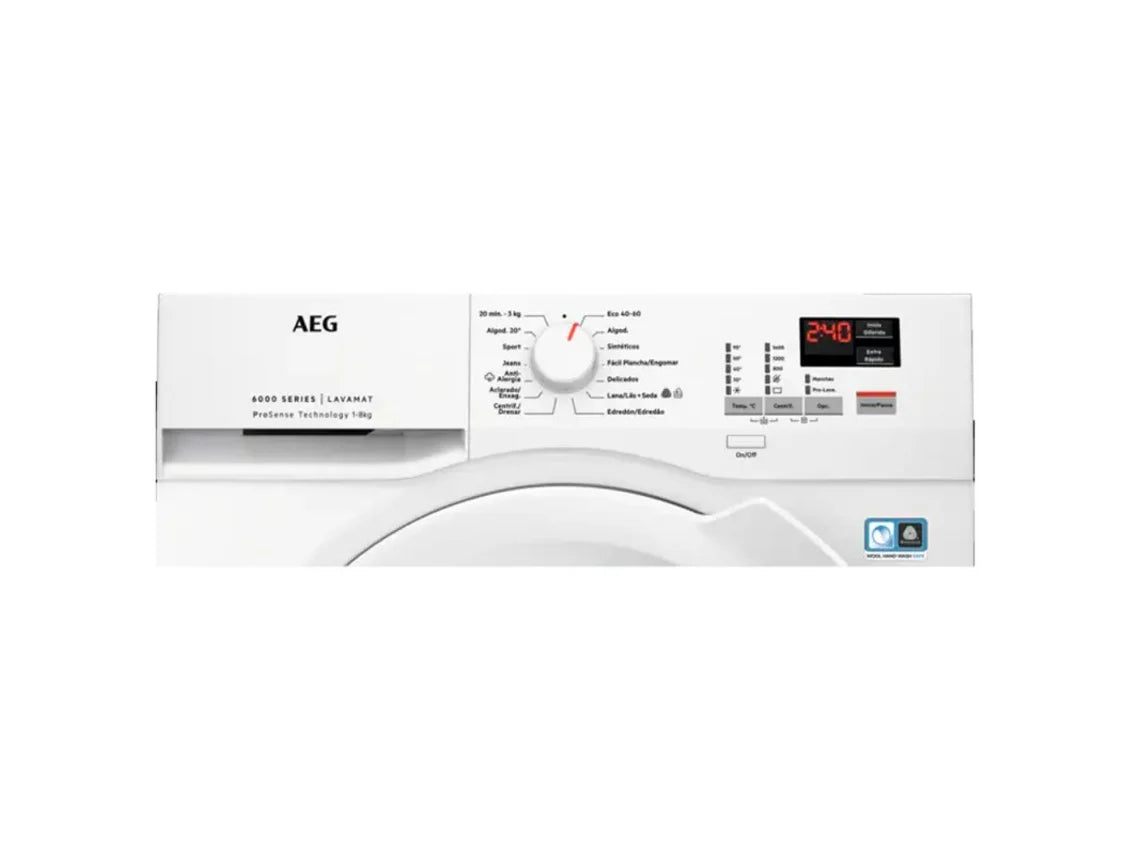 AEG L6FBK841P lavadora 8kg