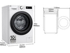 LG - lavadora F4WR5009A6W 9kg 1400rpm a