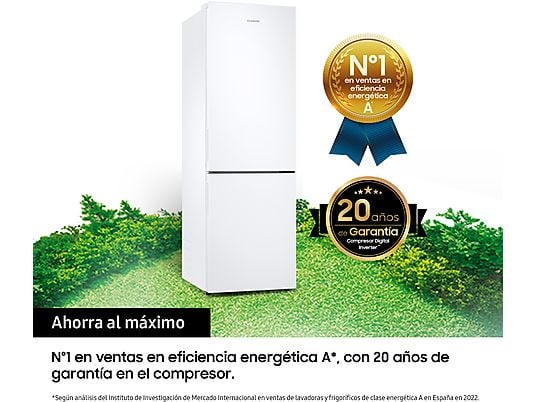 Samsung RB33B612EWWEF Frigorífico Combi E Blanco