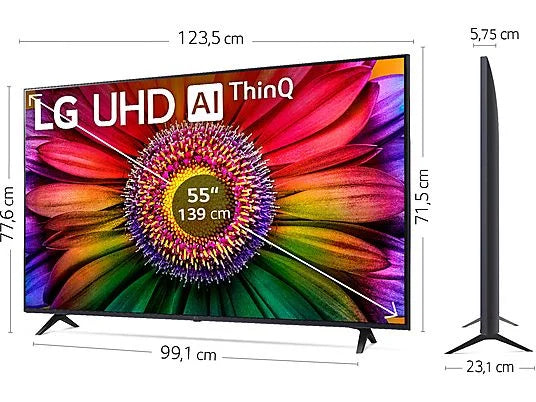 LG UHD 55UR80006LJ Televisor 139.7 cm (55) 4K Ultra HD Smart TV Wifi
