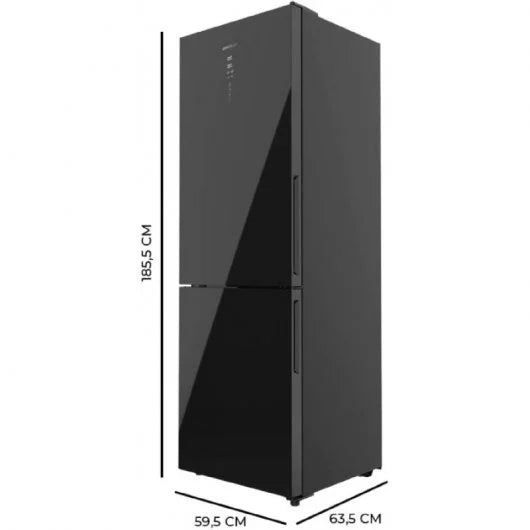 Cecotec Bolero CoolMarket Combi 322 Glass Black Frigorífico Combi E cristal Negro