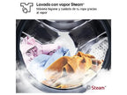 Lavadora carga frontal - LG F4X1008NWH, 8 kg, 1400 rpm, 10 programas, AI Direct Drive, ThinQ, Blanco Marfil