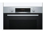 Horno - Bosch HBA574ES3, Multifunción, Pirolítico, 71 l, 59.4 cm, HotAir 3D, Asistente de limpieza con agua, Inox