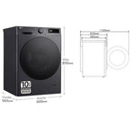 LG F4DR6009AGM Lavasecadora de Carga Frontal 9Kg6Kg D Negra