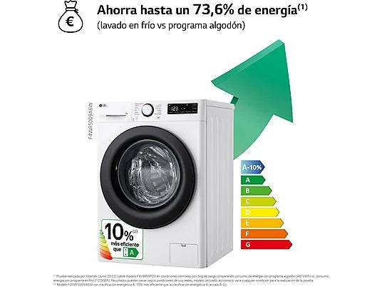 LG - lavadora F4WR5009A6W 9kg 1400rpm a