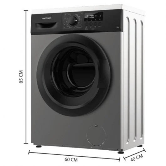 Lavadora Cecotec Bolero DressCode 7000 7kg 1200 rpm 23 Programas D 85 cm