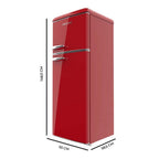 Frigorífico Retro Bolero CoolMarket 2d Origin 215 rojo E Cecotec