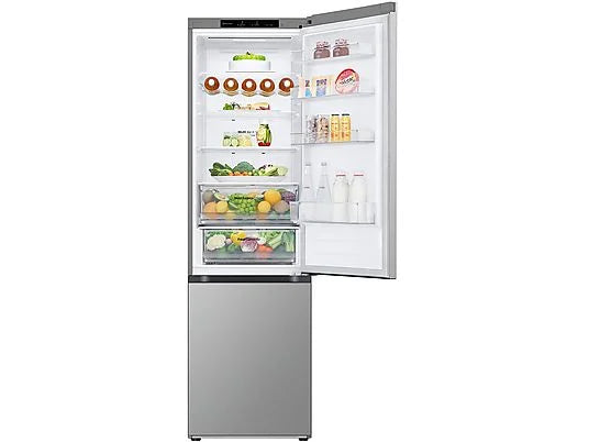 Frigorífico combi - LG GBV3200DPY, Total no Frost, 203 cm, 387 L, DoorCooling+, FRESHConverter, Inox antihuellas