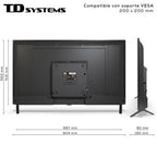 Td Systems PRIME40C19F - Televisor 40 pulgadas Full HD, USB Grabador Reproductor