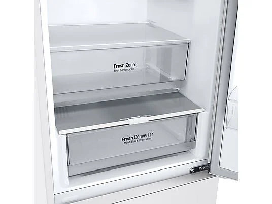 Frigorífico combi - LG GBV21NCDSW, No Frost, 186 cm, 344 l, DoorCooling, FRESHConverter, Blanco