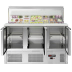 Saladette Eco - 1,37 x 0,7 M - con 3 puertas  GGM Gastro
