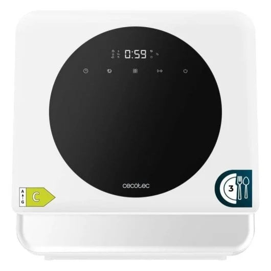 Cecotec Bolero Aguazero 1100 Lavavajiillas Compacto 3 Cubiertos C Blanco