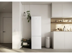 Frigorífico combi - ok. OFK 651 E W, Compresor, 180 cm, 262 l, Pies ajustables, Blanco