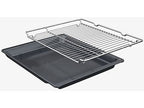 Horno - Bosch HBA574ES3, Multifunción, Pirolítico, 71 l, 59.4 cm, HotAir 3D, Asistente de limpieza con agua, Inox