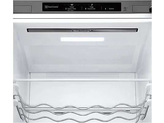 Frigorífico combi - LG GBV3200DPY, Total no Frost, 203 cm, 387 L, DoorCooling+, FRESHConverter, Inox antihuellas