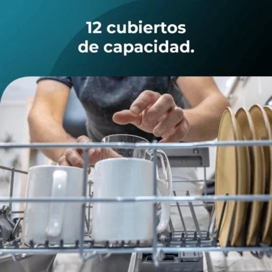Cecotec lavavajillas Integrable de 60 cm Bolero Aguazero 6100 Full-BI E. 12