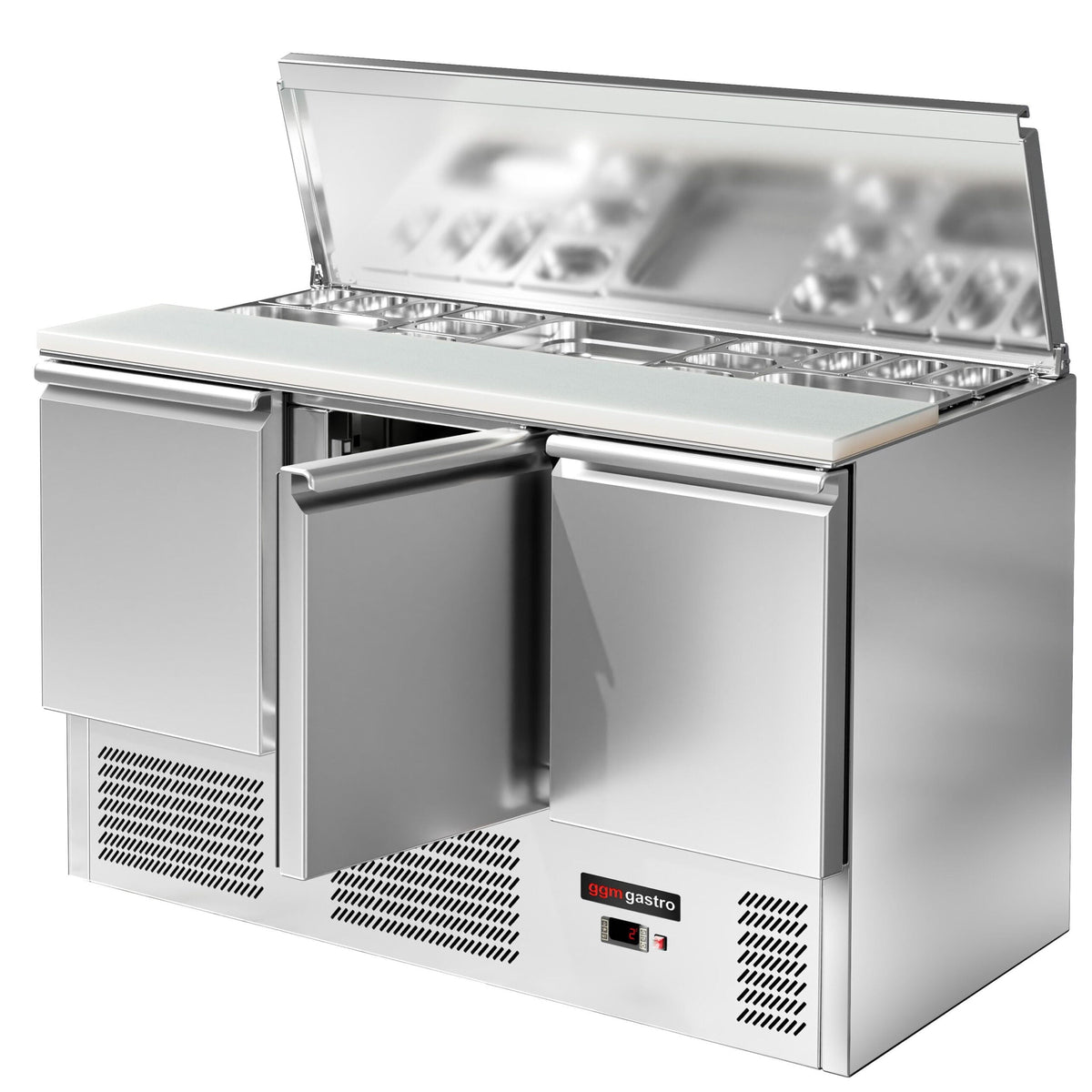 Saladette Eco - 1,37 x 0,7 M - con 3 puertas  GGM Gastro