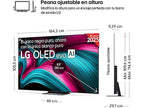 TV OLED 83 - LG OLED83C54LA, OLED 4K, Procesador Inteligente α9 AI Processor 4K Gen8, Smart TV, DVB-T2 (H.265), Negro