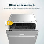 Cecotec lavavajillas Integrable de 60 cm Bolero Aguazero 6100 Full-BI E. 12