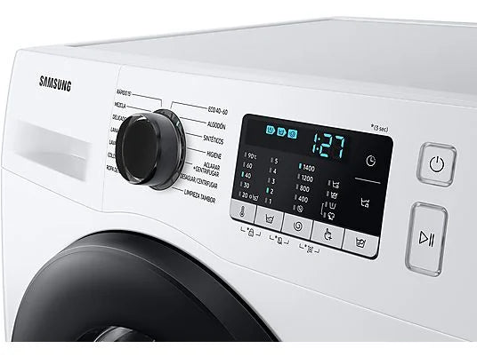 Lavadora carga frontal - Samsung WW80TA026AEEC, 8 kg, 1200 rpm, 14 Programas, Blanco