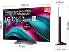 TV OLED 77 - LG OLED77C55LA, OLED 4K, Procesador Inteligente α9 AI Processor 4K Gen8, Smart TV, DVB-T2 (H.265), Negro