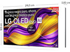 TV OLED 97 - LG OLED97G54LW, OLED 4K, Procesador Inteligente α11 AI Processor 4K Gen2, Smart TV, Gallery Design, negro roca