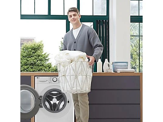 Lavadora secadora - LG F2DR5S09A1W, 9 kg+5 kg, 1200 rpm, 12 programas, Blanco