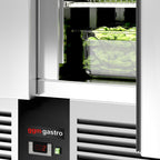 Saladette  Pizzakühltisch Premium - 1,37 x 0,7 M - mit 3 Türen