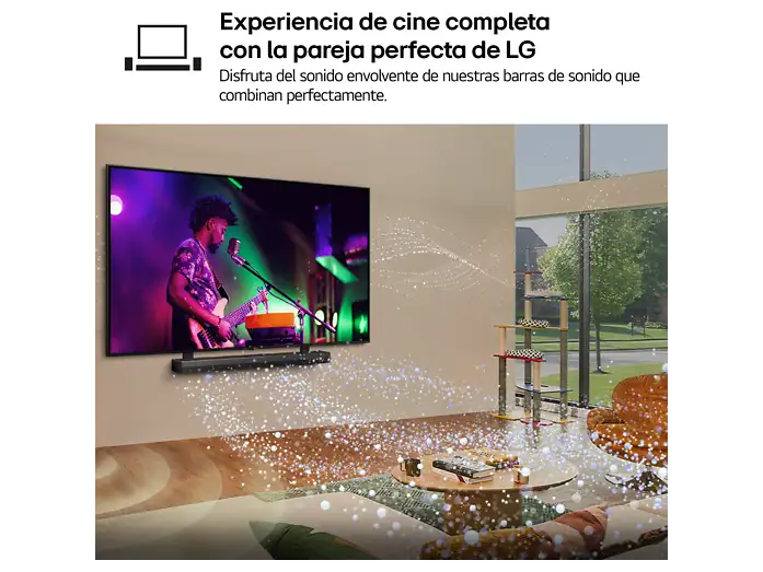 TV QNED Mini LED 75 - LG 75QNED72B6A, UHD 4K, Procesador Inteligente α7 AI Processor 4K Gen9, Smart TV, DVB-T2 (H.265), Negro