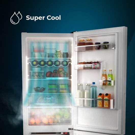 Cecotec Bolero CoolMarket Combi 322 Glass Black Frigorífico Combi E cristal Negro