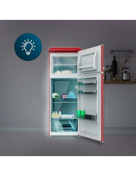 Frigorífico Retro Bolero CoolMarket 2d Origin 215 rojo E Cecotec