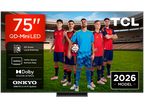 TV QD-Mini LED 75 - TCL 75C6K PRO, UHD 4K, TCL AiPQ Processor, Smart TV con Google TV, Dolby Vision-Atmos, Negro