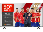 TV QLED 50 - TCL 50T69C, UHD 4K, Procesador AiPQ, Smart TV, DVB-T2, Negro